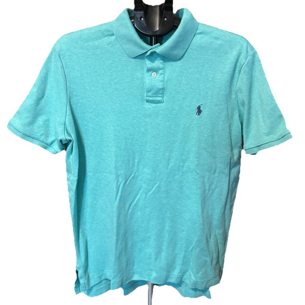 Polo Ralph Lauren Mens L Teal Green Blue Pony 100%‎ Cotton Soft Comfort Preppy